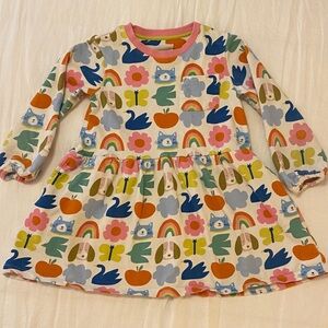 Mini Boden Multicolor Long Sleeve Dress